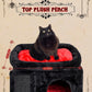 SYANDLVY Gothic Cat Tree with Coffin Bed for Indoor Cats, Cat Tower with Scratching Post, Modern Activity House for Large Cats, Condo with Board, Kittens Cave