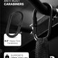 DMoose Fitness Hanging Ab Straps for Pull Up Bar & Core Strength Training - Soft Padded Exercise Straps for Ab Swing & Leg Raises, Hang Bar Strap with 2 Steel Carabiners - Abs Equipment for Home & Gym