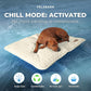 Dog Cooling Mat- Ice Silk Summer Comfort, Self Cooling, Non-Slip Dog Pad, Durable & Washable, Mat for Medium Dogs 50x65 cm, Support Shelter Dogs with Every Purchase (Beige)