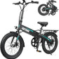 Gotrax 20" Folding Electric Bike with 40Miles (Pedal-assist1) by 48V Battery, 20Mph Power by Peak 500W, Adult Electric Bicycle with 5 Pedal-Assist Levels& LCD Display, Suitable for Commuting