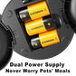 Dual Automatic Cat Feeder 2 Cats,6 Meals/Day,12 Portions/Meal,4.2L Dual Power Double Bowls Feeder,Dry Food Auto Pet Dispenser,10S Voice Record,Flexible Schedule Timer (Black,Stainless Dual Bowls)