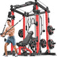 Power Rack Power Cages Multi-Function Squat Rack with Cable Crossover System Selectable More Training Attachment Weight Cage for Garage Home Gym