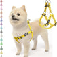 PUPTECK No Pull Dog Harness Soft Adjustable Basic Nylon Step in Puppy Vest Outdoor Walking with ID Tag, Yellow Bee, S