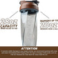 HELIMIX 2.0 Vortex Blender Shaker Bottle Holds upto 28oz | No Blending Ball or Whisk | USA Made | Portable Pre Workout Whey Protein Drink Shaker Cup | Mixes Cocktails Smoothies Shakes | Top Rack Safe