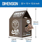 Cat Condo Scratcher Post Cardboard, Milk Box Shape Cat Scratching House Bed, Black Color