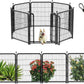 Dog Playpen 24 inch(H) 8 Panels Dog Fence Outdoor for Yard. Wide Door Low Threshold，Metal Dog Pen Heavy Duty Pet Puppy Exercise Pen for Rv Camping Garden Yard, Total 15.7 Ft(L)