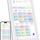 Digital Calendar, 21.5 Inch Wall Planner Digital Calendar & Chore Chart, IPS HD Touchscreen Interactive Display for Family Schedules, Streamline Household Organization, Wall Mount Included