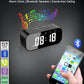 AFK Alarm Clock for Bedroom/Office,Digital Clock with Bluetooth Speaker,Small Alarm Clock for Heavy Sleepers Adults,Teens,Kids.