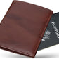 Polare Luxury RFID Blocking Leather Passport Holder Travel Wallet For Men and Women (Coffee)