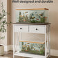 Fish Tank Stand 29 Gallon: Sturdy Aquarium Stand with Accessories Storage - Metal Fish Tank Table for 20-29 Gallon Reptile Breeder Turtle Terrarium - 30.7"x16.5" Weight Capacity 330 lbs