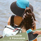 FURTALK Womens Sun Hat with Ponytail Hole Beach Hiking Summer Wide Brim UPF 80+ Outdoor Protection Foldable Bucket Hat