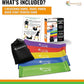SmarterLife Resistance Bands for Working Out, Latex-Free Exercise Bands for Women, Men, 5 Extra Wide Workout Bands for Weight Loss, Home Gym, Booty Bands, Physical Therapy Bands, Workout Guide