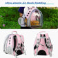 Lollimeow Cat Carrier Backpack, Bubble Expandable Backpack Carrier, Pets and Small Dogs,Airline-Approved, Designed for Travel, Hiking, Walking & Outdoor Use (Front Expandable-Pink)