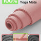 YOTTOY Large Yoga Mat (75 * 52 * 1/2inch),Extra Wide TPE Exercise Mat,Non-Slip Workout Mat for Pilates, Fitness, Barefoot, Home Gym Studio with Strap and Towel