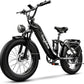 1500W Electric Bike for Adults,48V 20/60Ah Removable Battery Max Range 80Miles & 30MPH Electric Bicycle,20''×4" Fat Tire Ebike,Adult Electric Bicycles for Commute Beach Snow,E-Bike UL Certified