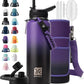 Insulated Water Bottle | Thickened Stainless Steel Vacuum Metal | Portable Sports Water Jug for Gym and Hiking with Straw, Carrier Bag, Handle Strap | BPA-Free 40 oz
