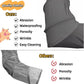 XxingSheep 4 Ways Shuttled XL Cat Tunnel Bed for Indoor Cats Peekaboo Cat Cave Donut with Cool Mat (Dark Gray)