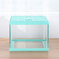 crapelles Reptile Terrarium Tank, Snail Jumping Spider Enclosure, Tarantula Insect Pet Box, Vivarium Tank for Hermit Crab Cricket Gecko Frog, Small Tortoise Habitat Cage (7.8x7.8x5.9 Inches) Green