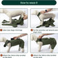 Kuoser Thigh Wound Protective Sleeve for Dogs, Dog Surgery Recovery Suit for Rear Legs, Dog Recovery Sleeve for Female Male Dogs, Dog Onesie After Surgery Pet Surgical Suit for Spay Neuter, Green XL