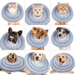 IDOMIK Dog Recovery Collar, Waterproof Soft Dog Cone After Surgery, Comfy Protective Elizabethan Collar Alternative for Dogs Cats, Adjustable Pet Neck Donut Cone Anti-Licking Biting Wounds,Blue,3XL