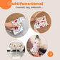 Cat Grooming Wrap, Cat Wrap Self-Adherent, Anti-Scratch Anti-Bite, Anti-Escape Grooming Bag for Cats Nail Clipping, Ear Cleaning, and Teeth Brushing (19.7 × 19.7" Cat Prints)