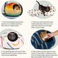 MEOWFIA Cat Cave – Premium Felt Cat Bed for Indoor Cats, Handmade 100% Merino Wool (Large, Deep Azure)