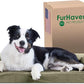 Furhaven Cooling Gel Dog Bed for Large/Medium Dogs w/ Removable Bolsters & Washable Cover, For Dogs Up to 55 lbs - Faux Fur & Velvet Sofa - Dark Sage, Large