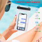 IPX8 Waterproof Phone Pouch Floating, [Expandable Space] Waterproof Bag, Cell Phone Dry Bag with Adjustable Lanyard for iPhone Samsung Google Up to 7.0" White