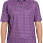 Men's Golf Polo Shirts Short Sleeve Striped Performance Moisture Wicking Dry Fit Golf Shirts for Men