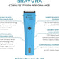 WAHL Professional Animal Bravura Lithium Ion Clipper - Pet, Dog, Cat, and Horse Corded/Cordless Clipper Kit, Turquoise (41870-0438)