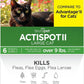 TevraPet Actispot II Flea Treatment for Large Cats 9+ lbs | 6 Doses | Powerful Prevention and Control