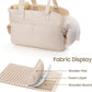 Dog Purse Carrier for Small Dogs, Soft Soft Sided Folding Dog Carriers for Small Dogs Medium Cats Puppies up to 15 Lbs, Washable Breathable Puppy Carrier for Outdoor Travel (Large Beige)