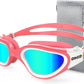 OMID Swim Goggles, P2 Polarized Swimming Goggles for Men Anti-fog Goggles Swimming for Adult Women