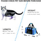 Cat Carrier Dog Carrier Pet Carrier Cat Bags for Small Medium Cats Dogs Puppies of 15 Lbs,of Airline Approved Small Dog Bag Soft Sided,Collapsible Travel Puppy Carrier (Large, Blue)