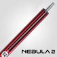 RHINO Nebula 2 Pool Cue - 100% Carbon Fiber Shaft & Composite Butt. Time Crystal Tip, Pro Taper Design, 12.4 mm,12.8 mm. 3/8-8 Joint, 3D Friction Grip. Low Deflection Pool Cue