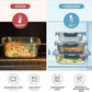 Glass Food Storage Containers with Lids Airtight, Glass Meal Prep Containers for Lunch, Glass Container Set, BPA Free（20 Pieces）