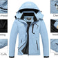 MOERDENG Women's Waterproof Ski Jacket Warm Winter Snow Coat Mountain Windbreaker Hooded Raincoat Jacket