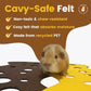 Guinea Pig Hideout Guinea Pig Tunnel Washable Tube with Cheese-Hole Design Soft Cozy Hideaway for Cage Corner Indoor Play and Enrichment-Brown