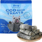 Cod Skin Dog Treats - Natural Fish Roll Snacks w/Taurine, Single Ingredient Chews, Rich in Omega 3, 16.2 oz