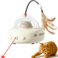 hooroor 2-in-1 UFO Laser Cat Toy – Automatic Motion with Feather, Rechargeable Smart Sensor Interactive Toy for Indoor Cats & Dogs, Fun Exercise & Play, Perfect Pet Gift