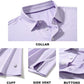 Mens Golf Shirt Moisture Wicking Dry Fit Performance Sport Short Sleeve Striped Golf Polo Shirts for Men
