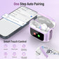 Wireless Earbuds, Bluetooth 5.4 Headphones with Multifunctional Touch Screen, 48H Bass Stereo Ear Buds with ANC/ENC Noise Cancelling/Transparency Mode, IPX7 Earphones with 5 EQ Modes, Purple