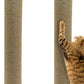 VCEPJH 2 Pcs Cat Scratching Post for Crate Cage Mounted Cat Scratcher Natural Sisal Scratch for Scratching and Climbing Furniture 15x2.7inches (Yellow)