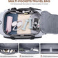 Gym Bag for Men and Women with Shoe & Laptop Compartment, 3-in-1 Sports Travel Duffel Bag Anti-Theft Weekender Carry-On Backpack for Airplane & Workout, Overnight Travel Bag,35L (Light Grey, Medium)