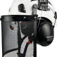Forestry Safety Helmet with Build-in Visor Mesh Face Shield Ear Muffs 4 in 1 Chainsaw Safety Hard Hats