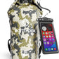Earth Pak Waterproof Dry Bag - Roll Top Waterproof Backpack Sack Keeps Gear Dry for Kayak with Waterproof Phone Case