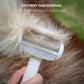 Self Cleaning Grooming Brush for Shedding Pets Rake Gently Removes Loose Undercoat Mats Tangled (Black)
