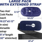 Reusable Hot and Cold Ice Packs, 3-Piece Set, Adjustable Gel Wraps for Back, Knees, Shoulders, Arms and Legs
