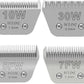 4PCS Wide Blades for Dog Grooming Blades Compatible with Andis,Oster A5,Wahl km10 Dog Clippers Stainless Steel Blades for Animal Dog,Cat,Horse,Silver,Size #10W+30W+5FW+7FW