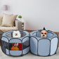 EighteenTek XLarge 2-in-1 Pop up Dog Playpen, Assembly-Free, with Leakproof Pet Pee Pads,Portable Foldable Cat Tent Enclosure Indoor Outdoors Puppy Kittens Small Animals Crates (L, 90" Lx45 Wx28 H)